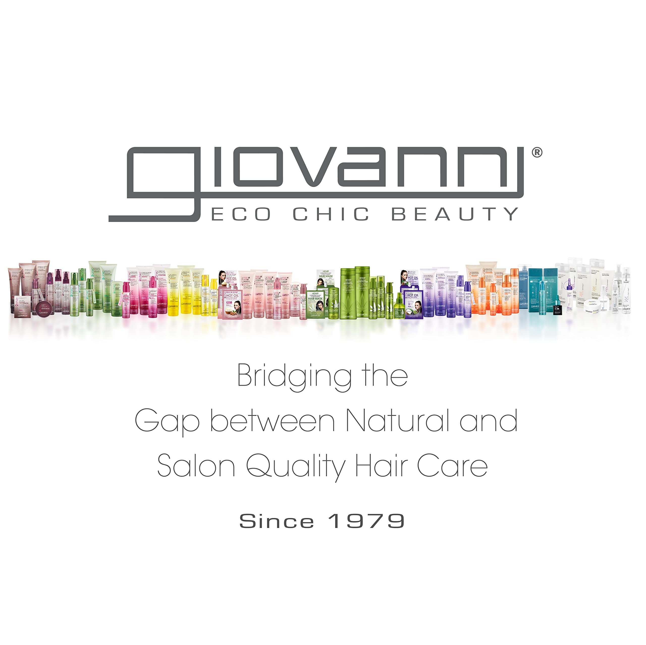 GIOVANNI cruelty-free logo on packaging signals ethical beauty.