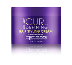 GIOVANNI Curl Habit Defining Cream packshot showing silicone-free formula for defined curls