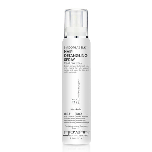 GIOVANNI Smooth As Silk detangling spray bottle for knot-free styling