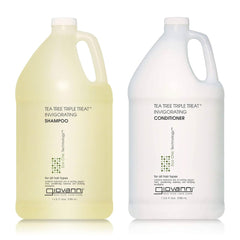 GIOVANNI Tea Tree Triple Threat shampoo bottle with cooling peppermint for refreshed scalp