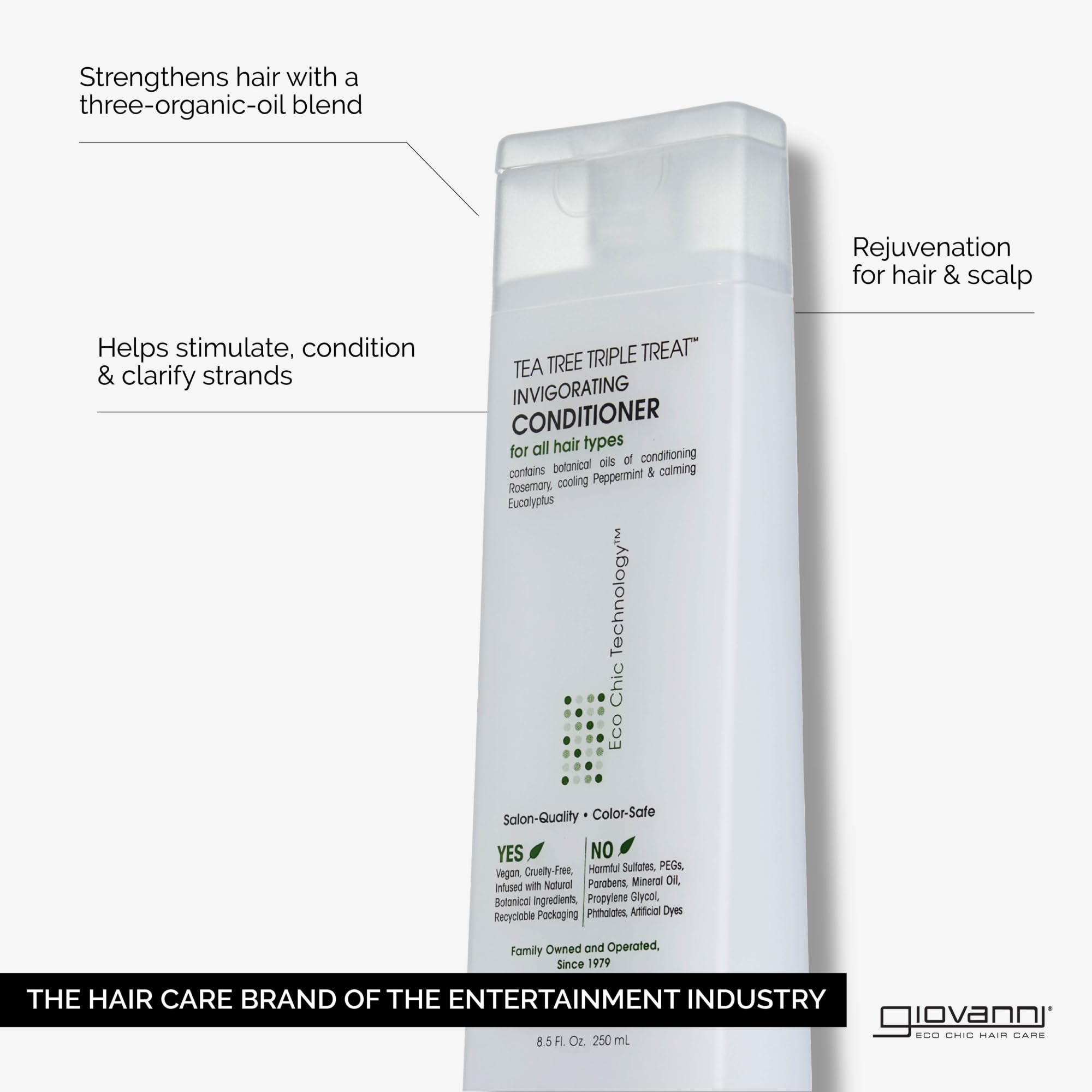 Giovanni conditioner pump – easy application and smooth detangling