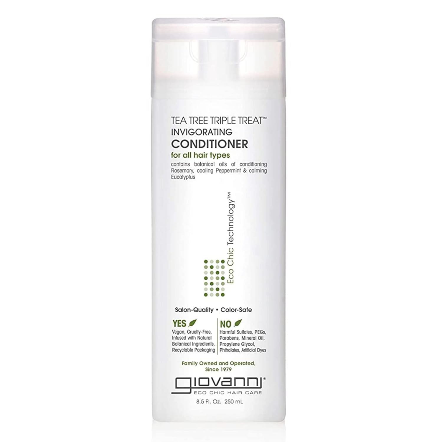 Giovanni Tea Tree Triple Treat bottle – refreshing moisture for dry scalp