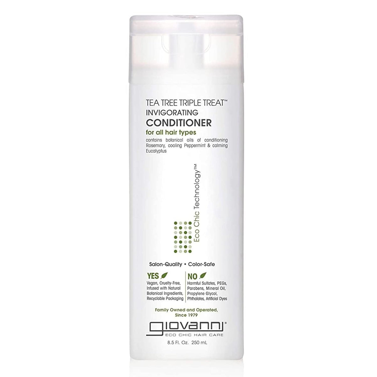 Giovanni Tea Tree Triple Treat bottle – refreshing moisture for dry scalp