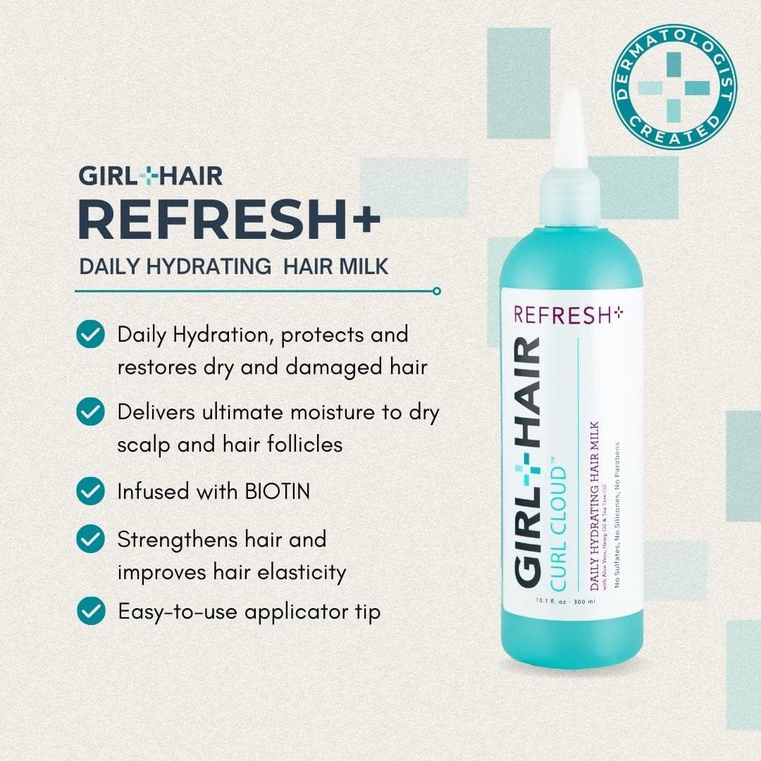 GIRL + HAIR Cleanse bottle with Shea Butter and Tea Tree Oil
