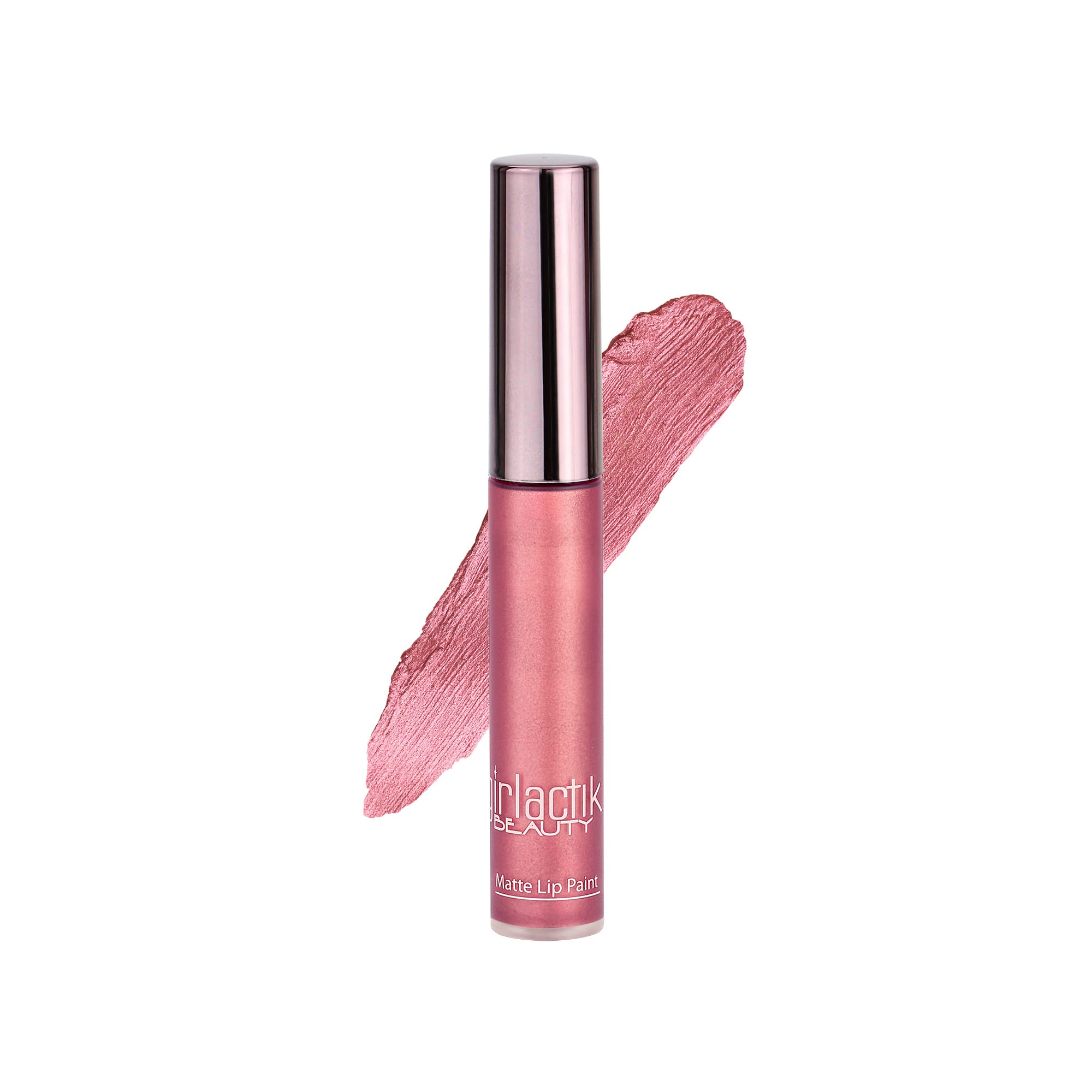 Girlactik Allure Lip Paint application closeup with long-lasting matte finish.