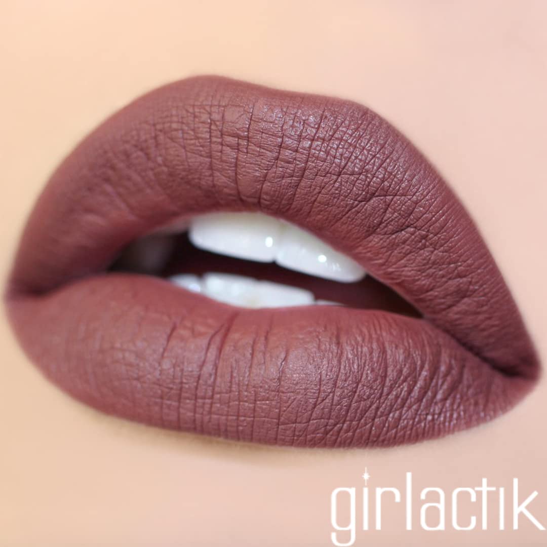 Girlactik Allure lip paint being applied for a smooth, matte finish.