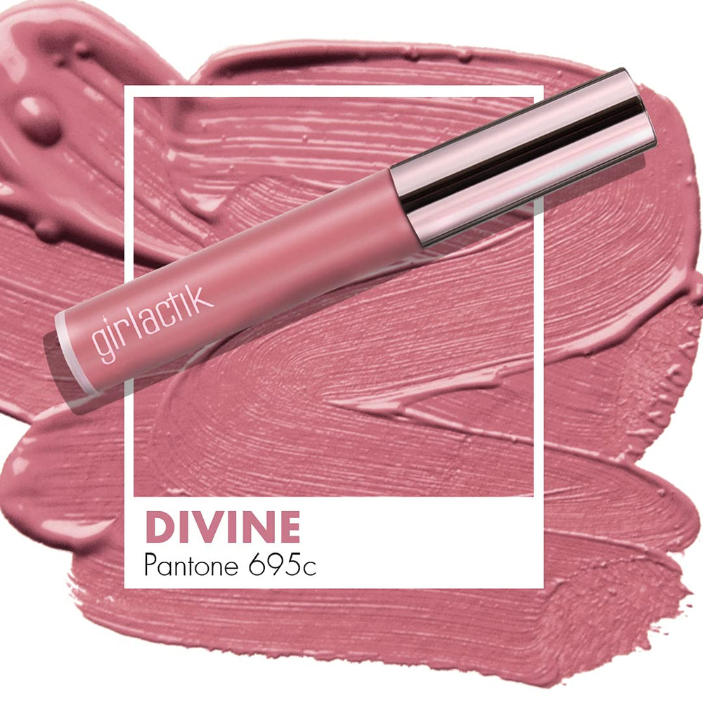 Swatch on skin reveals true rosy pink shade and buildable coverage