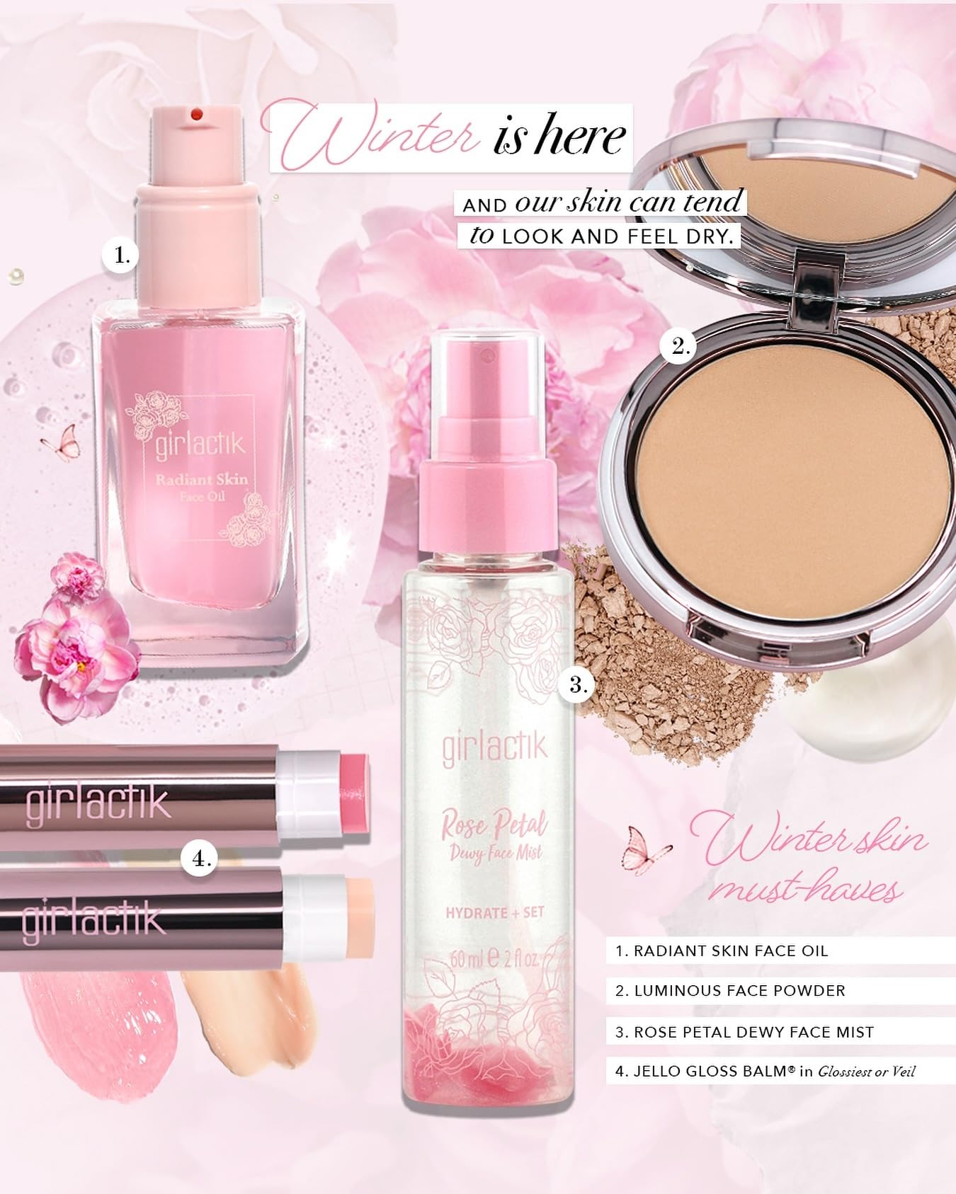 Girlactik Jello Gloss Balm enriched with Vitamin E nourishes lips.
