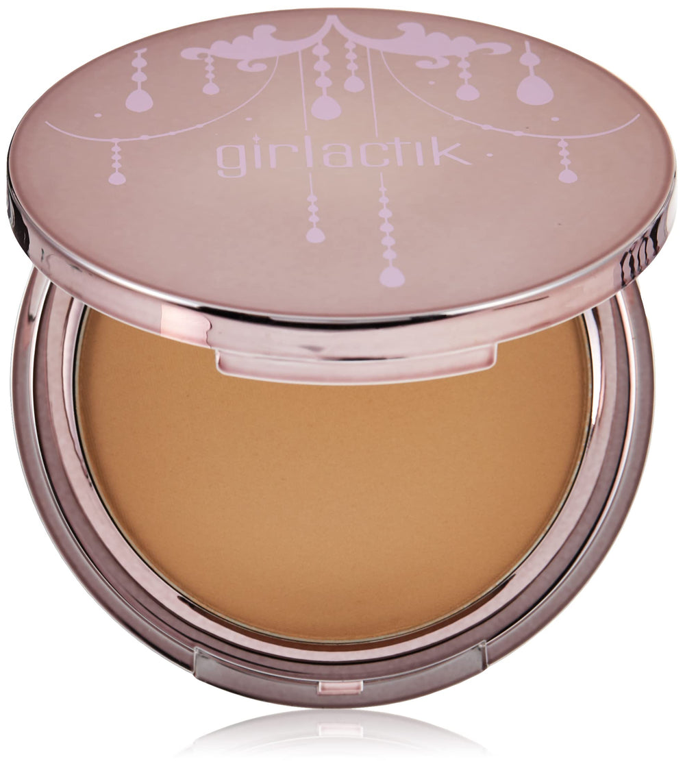 Girlactik Matte Bronzer Cabo Fair compact open reveals silky powder for natural warmth