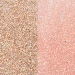 Girlactik Radiant Dewy Gloss Duo side-by-side comparison highlights each tone.