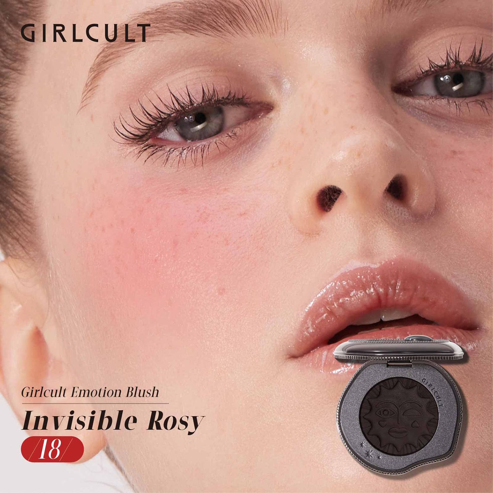 GIRLCULT Cream-to-Powder Blush has a blendable texture for easy layering.
