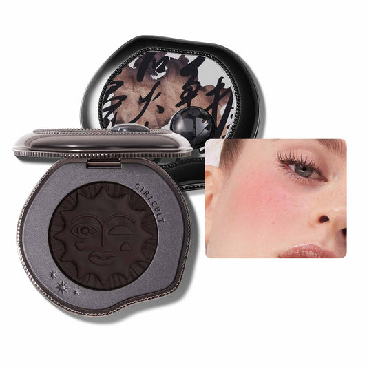 GIRLCULT Cream-to-Powder Blush shows a soft matte finish with effortless color.