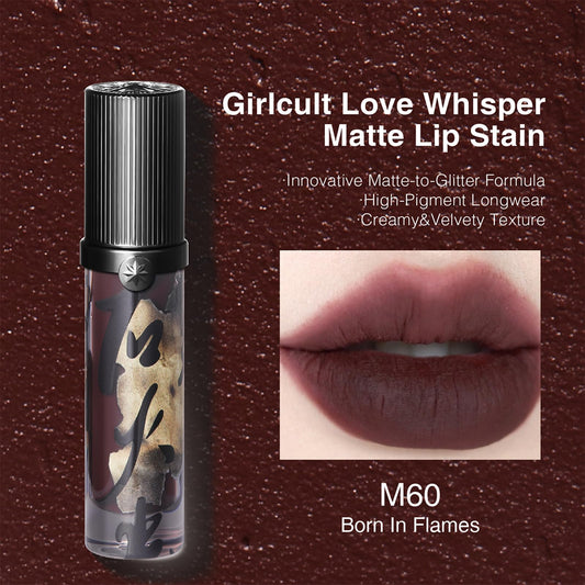 GIRLCULT Matte Lip Stain delivering velvet finish with rich color depth.