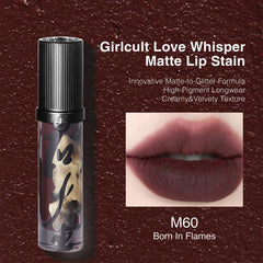 GIRLCULT Matte Lip Stain delivering velvet finish with rich color depth.