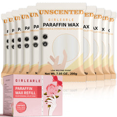 GIRLEARLE paraffin wax refill blocks melting in a warmer for long-term use