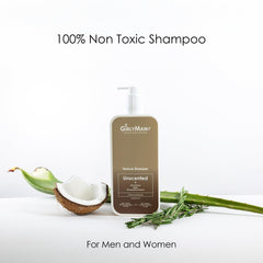 GirlyMan olive oil argan oil biotin ingredients display for healthy hair.