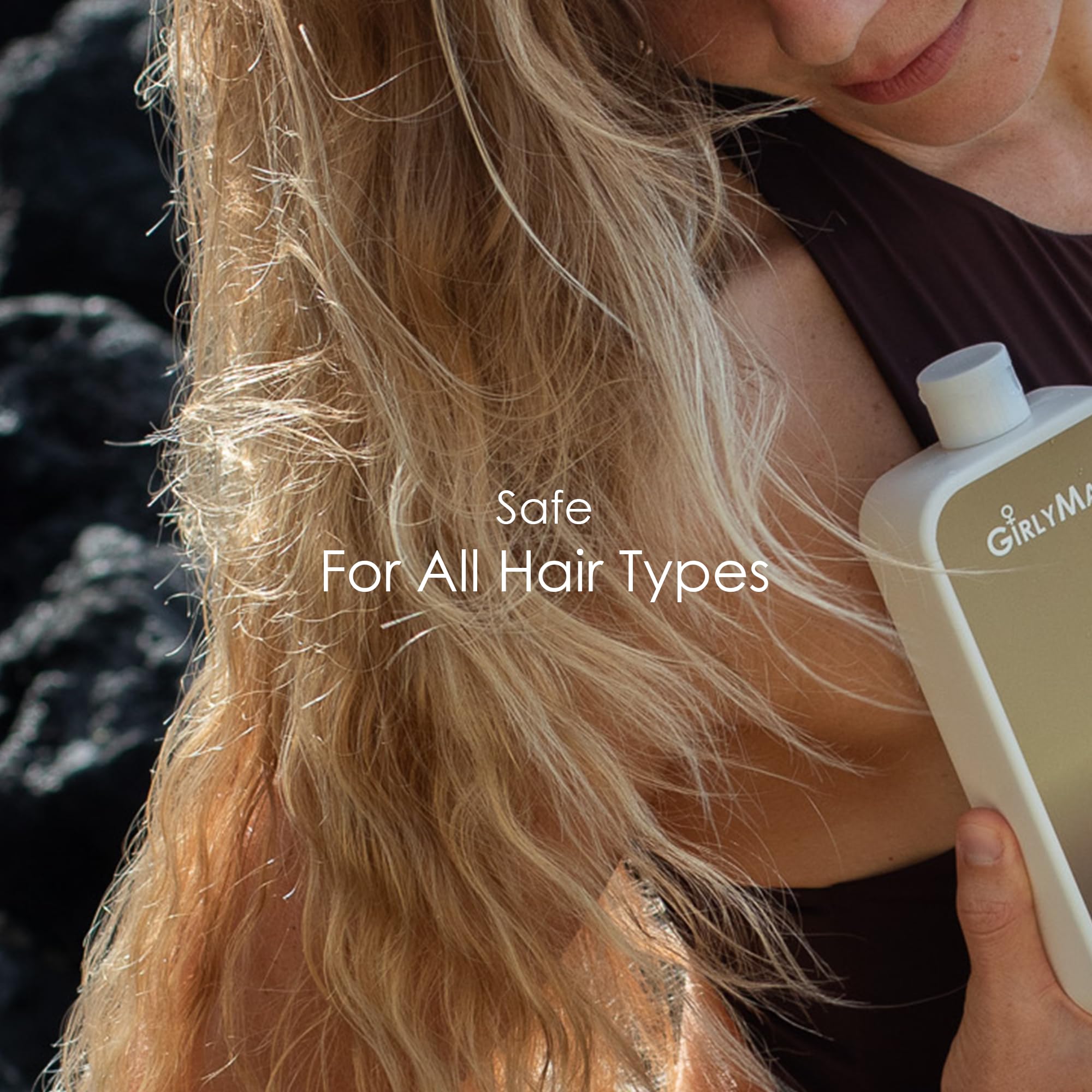 GirlyMan sandalwood fragrance-free label highlights pure essential oils for sensitive noses.