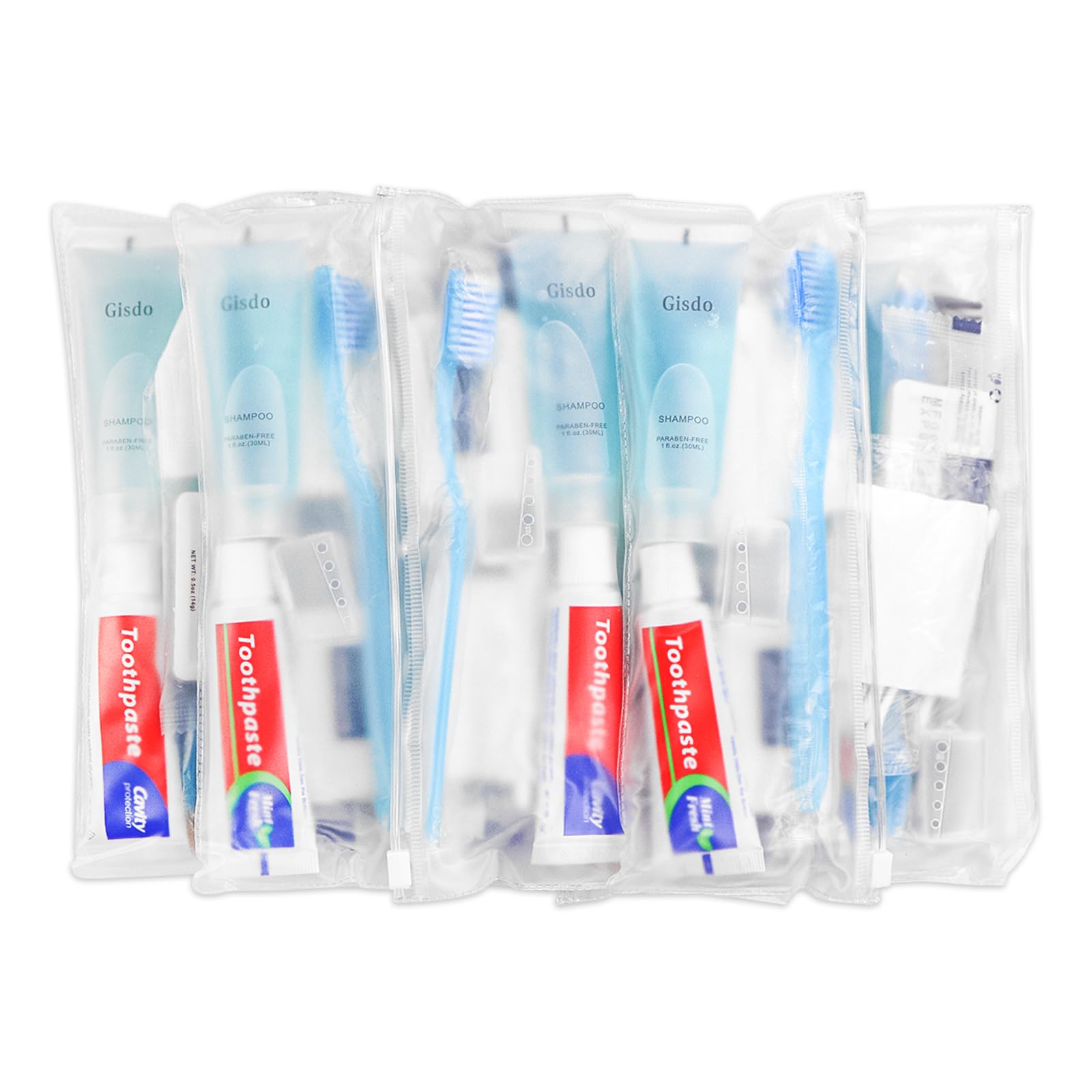 Gisdo compact kit contents include essential personal care items.