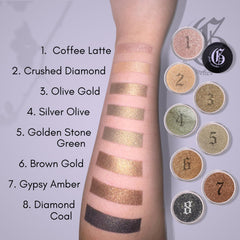 Giselle Cosmetics Brown Gold day-to-night look on eye shows versatility.