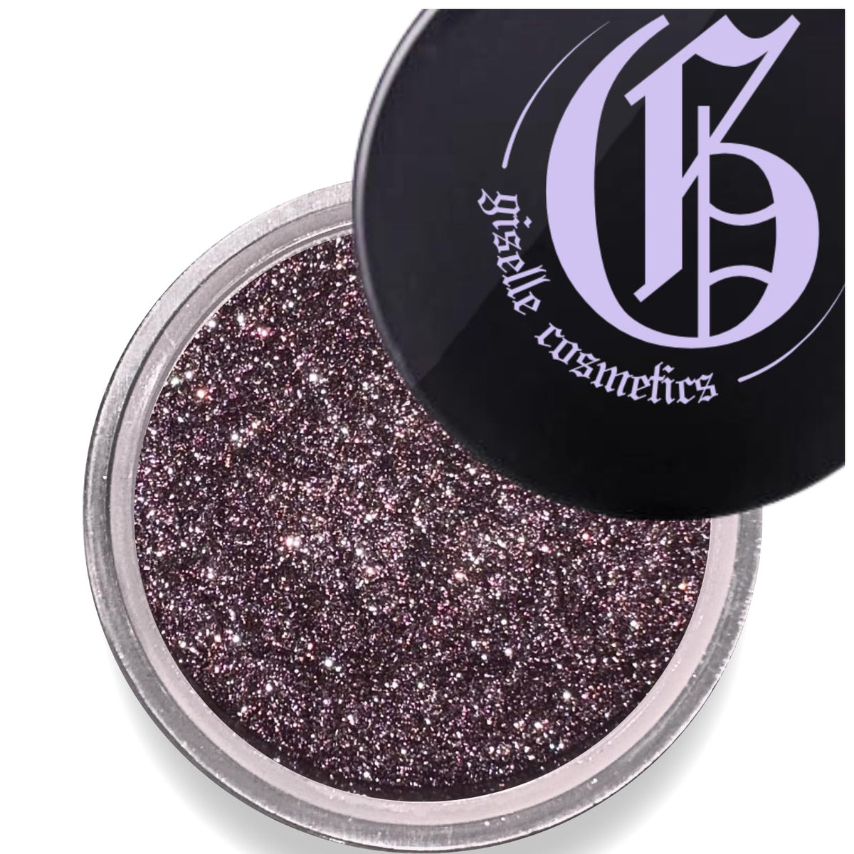 Giselle Cosmetics Black Cherry loose eyeshadow palette for rich pigment and dramatic smoky looks.