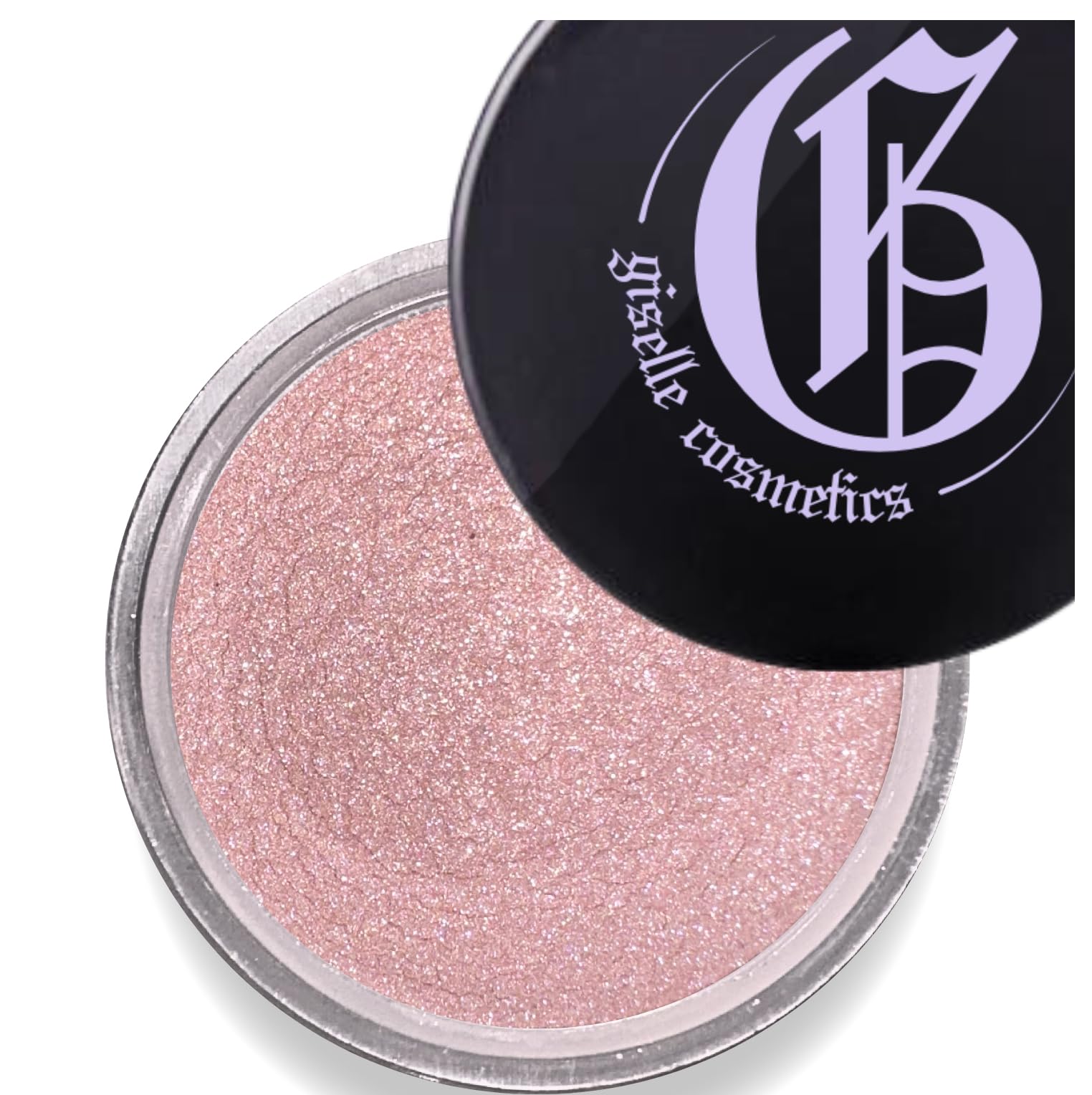 Giselle Cosmetics Brush Light Copper loose eyeshadow swatch on arm showing radiant shimmer for everyday looks