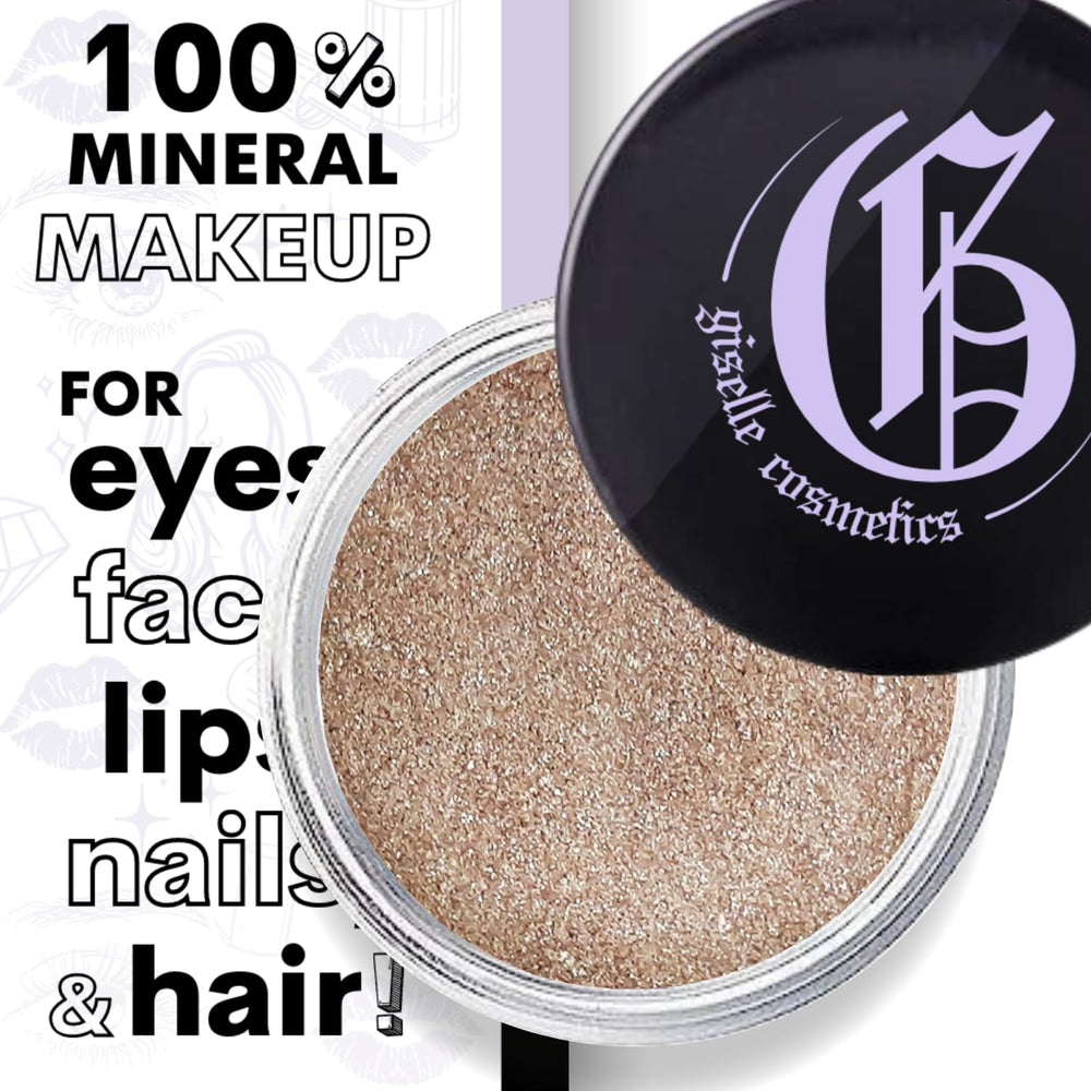 Giselle Cosmetics Coco Mineral pigment-rich shades support day-to-night versatility.