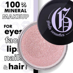 Giselle Cosmetics copper shimmer finish adds subtle sparkle for night looks