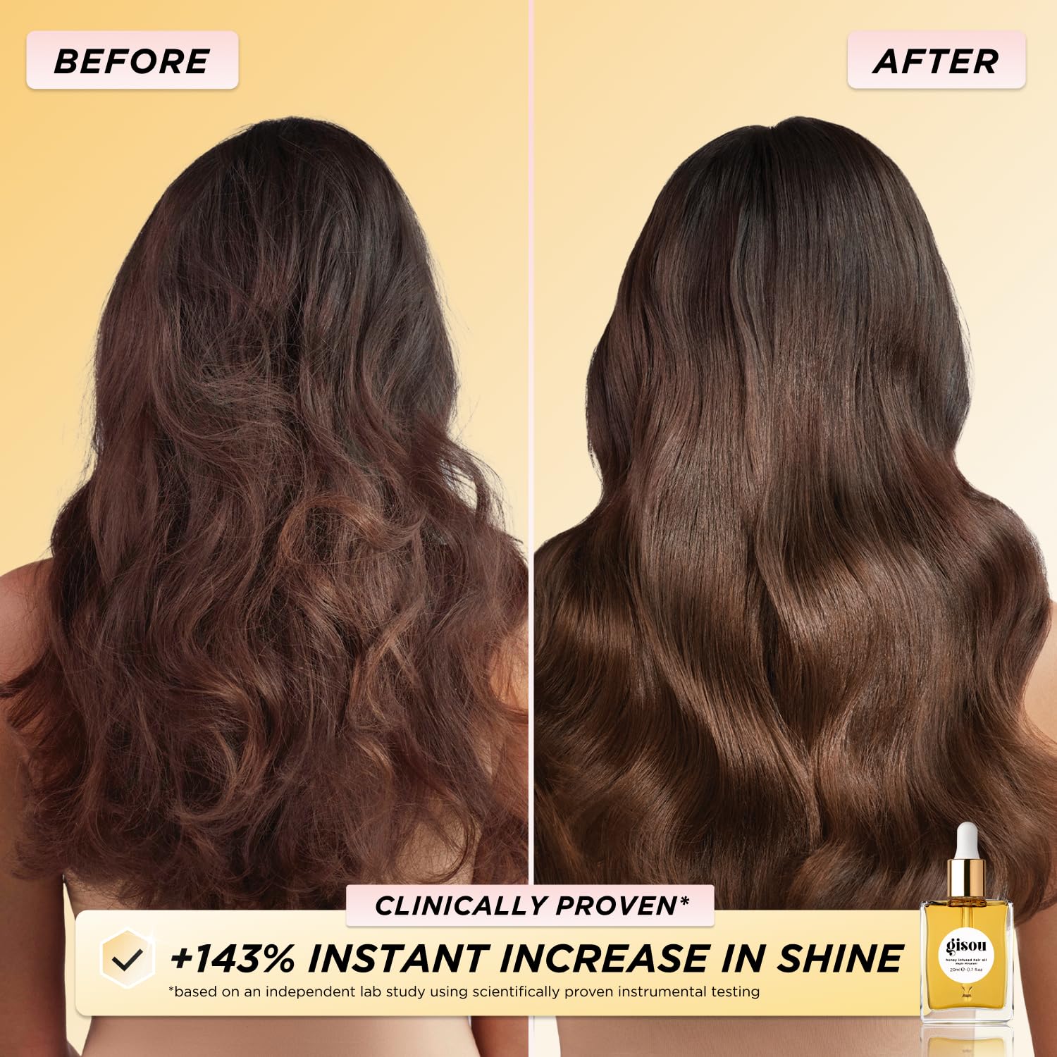 Gisou Hair Oil mid-lengths to ends drops for smooth results