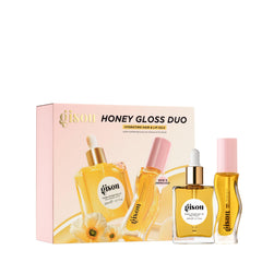 Gisou Honey Gloss Duo travel set packaging, compact for easy carry.