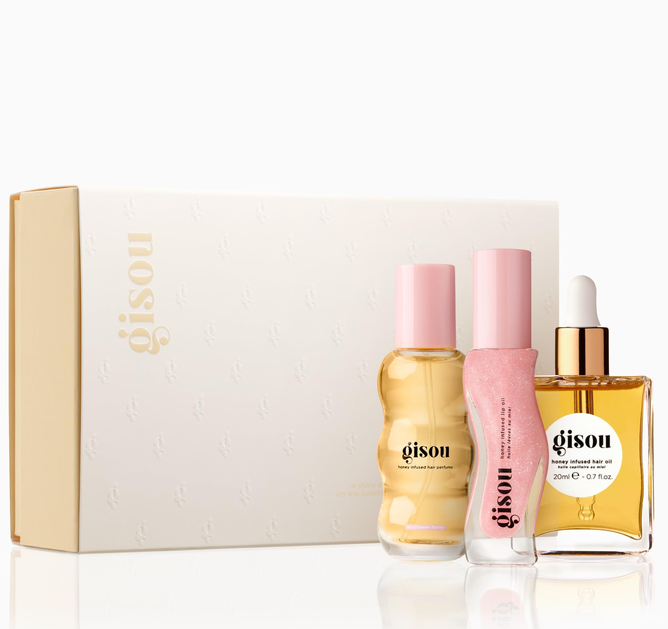 Gisou Honey Gloss On The Go Hair Perfume in Wildflower Honey for instant refresh