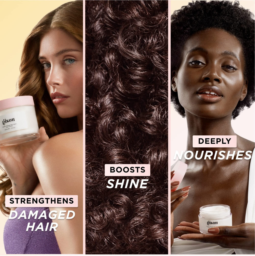 Product on hair length to illustrate application results