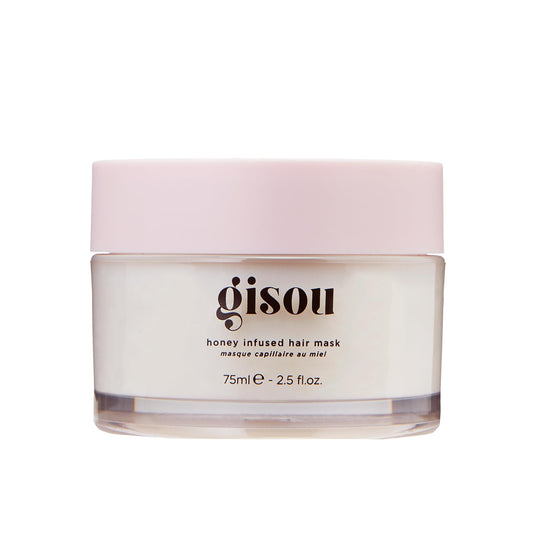 Gisou Honey Infused Hair Mask travel-size bottle for on-the-go hydration