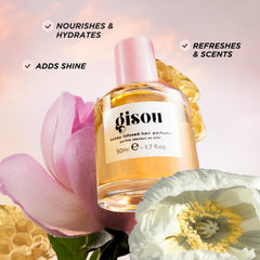 Gisou Honey Infused Hair Perfume with Argan Oil for smoother, softer hair.