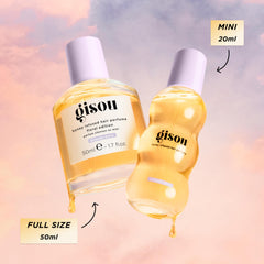 Gisou Honey Infused Hair Perfume Mini spray bottle for quick fragrance refresh.