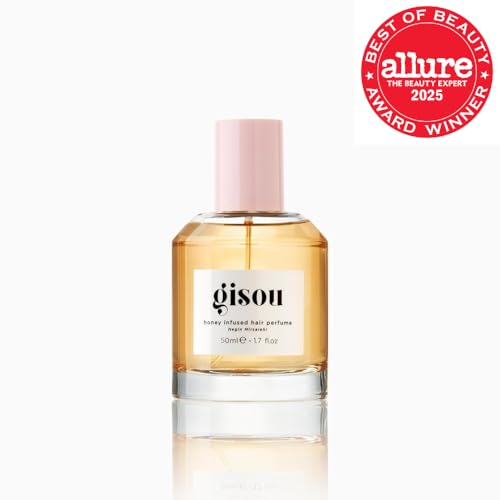 Gisou Honey Infused Hair Perfume mist spritz for long-lasting fragrance and refresh.