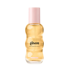 Gisou Honey Infused Hair Perfume bottle emitting wildflower honey fragrance