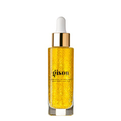 Gisou Honey Infused Hair Repair Serum bottle promises shine and nourishment.