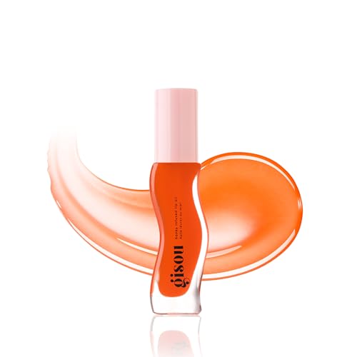 Gisou lip oil applicator glides smoothly for nourished lips.