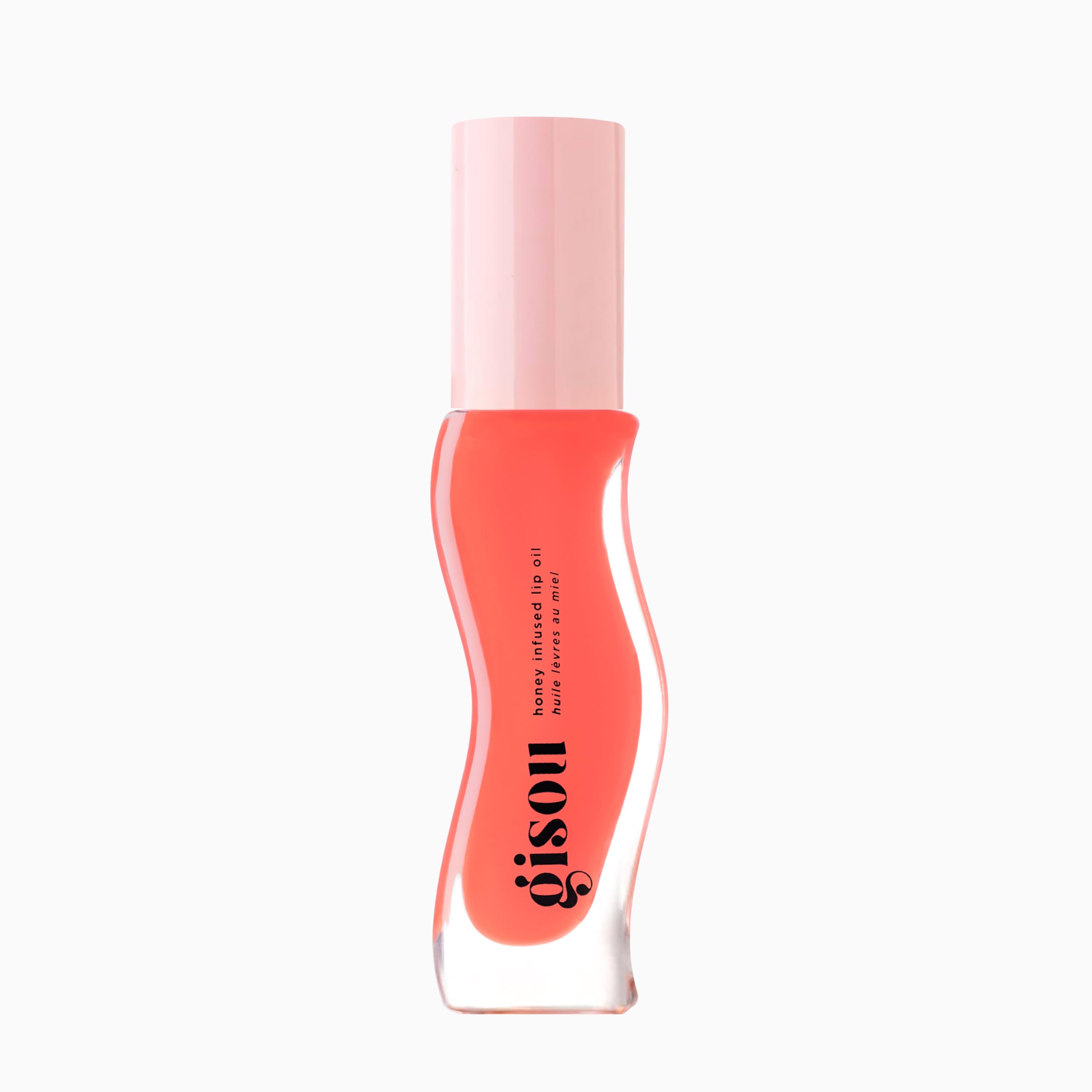 Gisou Honey Infused Lip Oil packaging showcases premium lip care for a radiant look