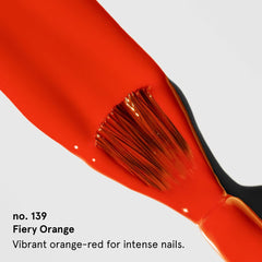 gitti no139 fiery orange swatch displaying full coverage