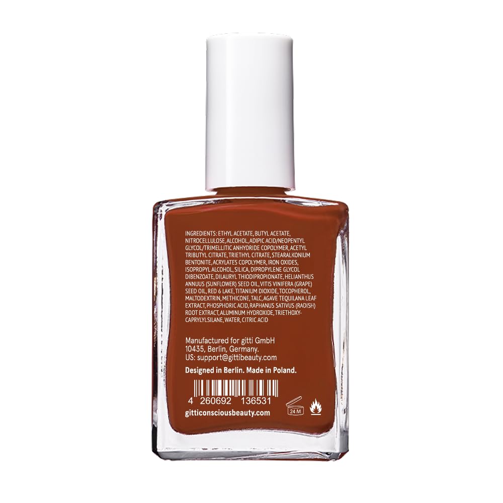 Gitti bottle with ergonomic brush for comfortable use.