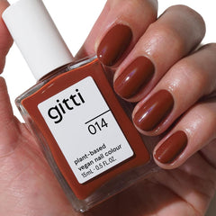Gitti Rustic Ember bottle displays plant-based color with a sleek look.