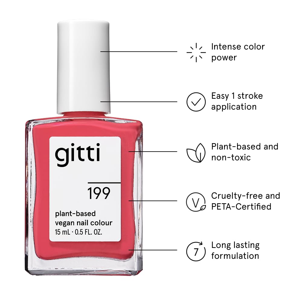 Gitti Rose Petals swatch shows vibrant color and smooth finish.