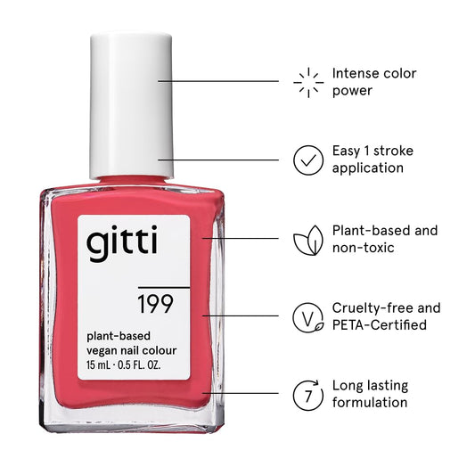 Gitti Rose Petals swatch shows vibrant color and smooth finish.