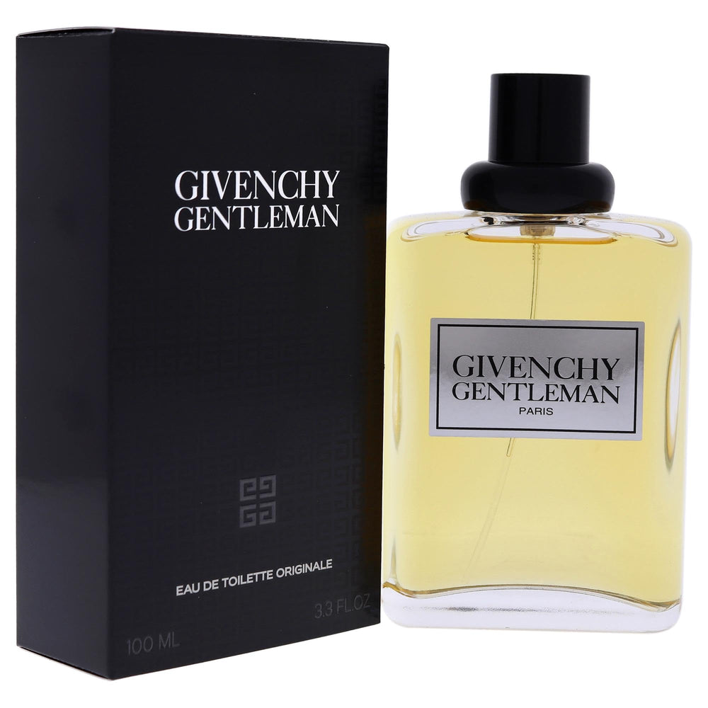Givenchy Gentleman packaging shot highlights premium craftsmanship and luxury.