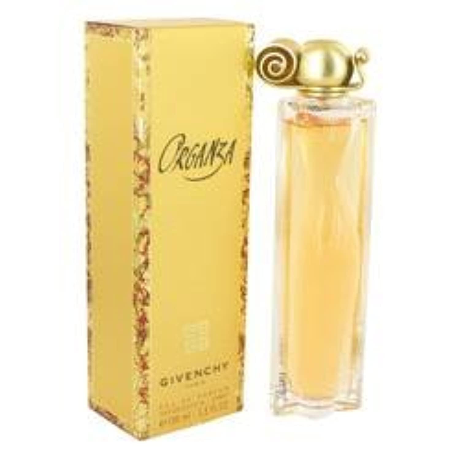 Organza packaging box highlights French origin and new-in-box condition