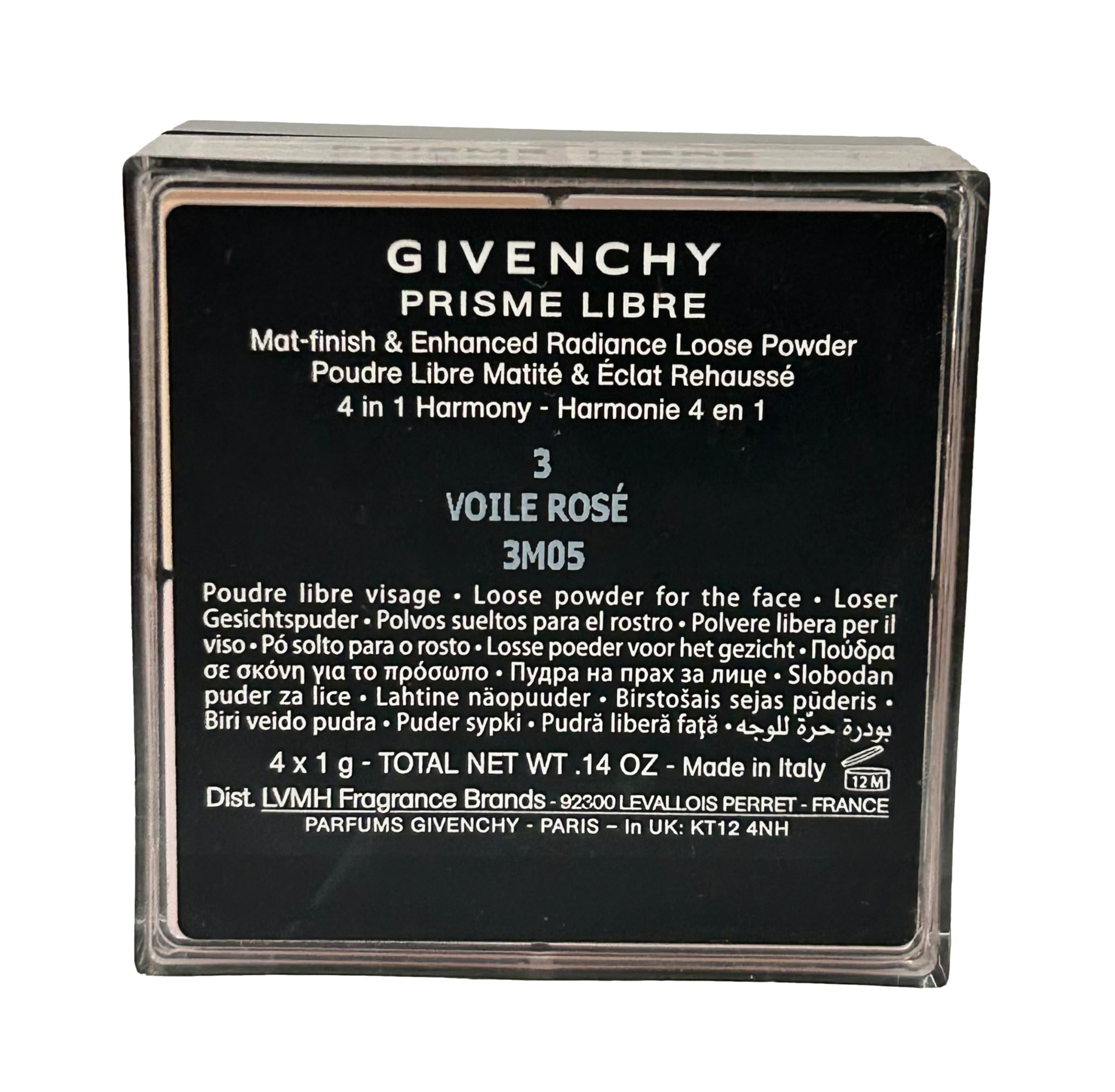 New Givenchy Prisme Libre packaging shown without box.