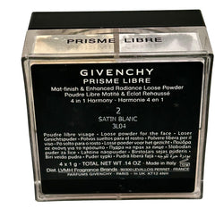 Givenchy Prisme Libre loose powder tin and Harmony packaging.