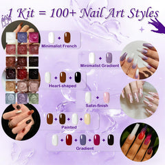 GJYUQHUA blooming nail art technique creates vibrant effects