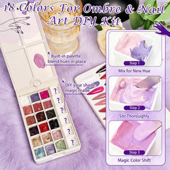 GJYUQHUA chrome powder ready gel for shiny accents